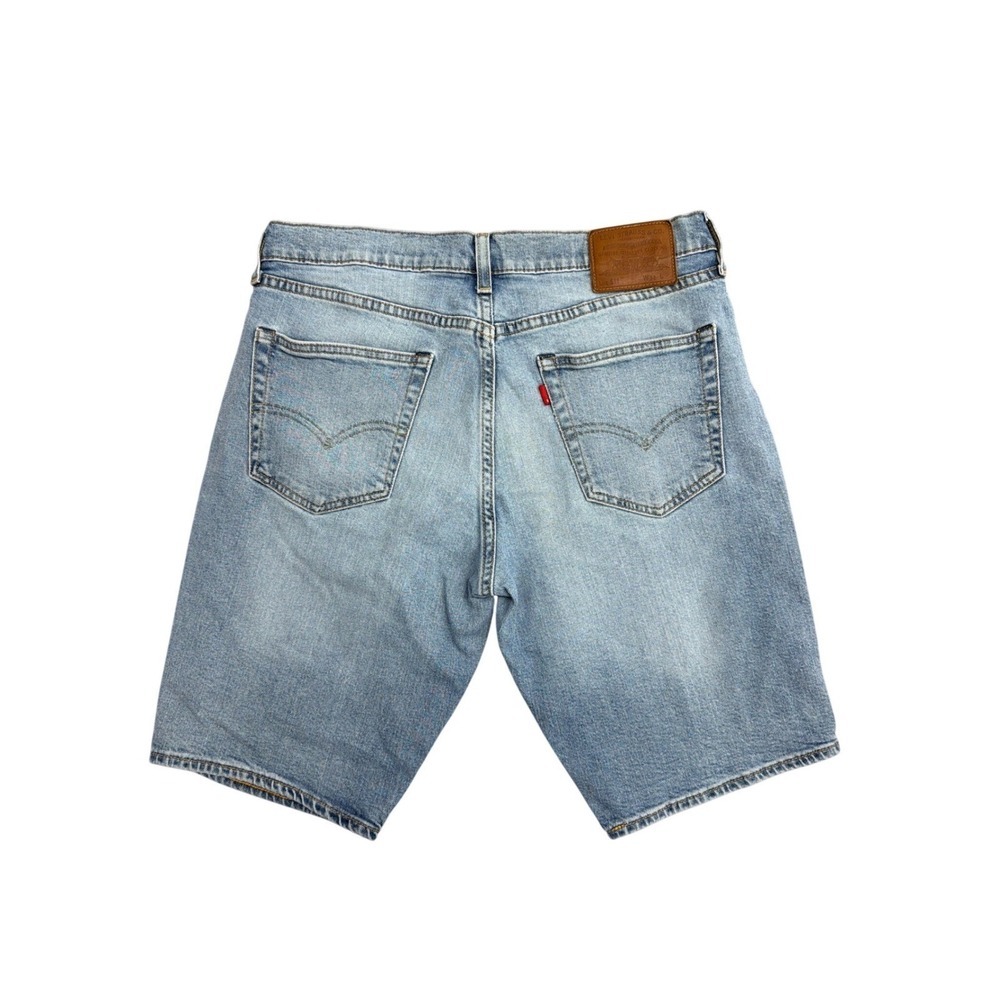 Levis Premium 511 Slim Fit Denim Shorts Light Wash Blue Mens Size 34 36555-0358